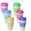 Special offer handy plastic coffee cup for department store creative gift daily necessities with silicone holder
