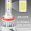H11 LED Headlight Bulb, 24W 6500K 2200Lumens Extremely Brigh H4 H7Cob-1021