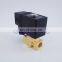 GOGO 0-40/20/15/10/7bar 2 way Pneumatic Brass water valve zero pressure start G1/4" 12V 24VDC normal close PU solenoid valve