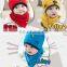 Newborn Baby Hat Set 2pcs/set Infant hats  Cotton Baby Beanies Girls Boys Hat Bib Kids Scarf Baby Hat Scarf Set