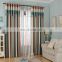 Wholesale High Quality Stripe Chenille Fabric Rideaux Ready Made Sun Shading Blackout Window Curtains With Attached Valance