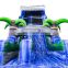 Commercial Waterslide Inflatable Tropical Blue Marble Water Slide With Pool
