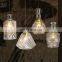 European Minimalist Style Bottle Shape Glass Pendant lamps lamparas de lujo para sala y comedor