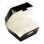 Disposable Black Burger card food box 130 x 130 x 63mm