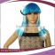 cheap wholesale Argentina blue and white synthetic fans wigs