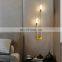 Nordic creative personality light luxury double head wall lamps for decoration