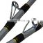 New design wholesale Portable Saltwater  trolling rods boat fishing rod 2 section carbon fishing rod