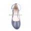Snakeskin fashion china wholesale flat heel summer sandals 2016 for women