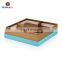 Handmade paper packaging  boxes blue ring gift box