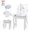 Solid Wood 4 Drawer Dresser Cosmetic Make Up Dressing Table Furniture