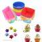 Cute Different Shapes Colorful Silicone Pudding And Jelly Baking Mold