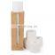 Bathroom Bamboo Toilet Paper Holder Spare Organizer, Vertical Free-Standing Compact Organizer, can Hold 4 Rolls of Toilet Paper