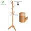 Wooden Hall Tree Enterway Coat Hanger Holder Free Standing for Clothes Hats Purses Coat Rack Stand with 11 Rounded Hook