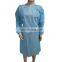 Blue Disposable Waterproof safety apron for Hospital Level 2
