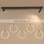 New Listed Indoor Decoration Dining Room Bedroom Hanging Iron Acrylic Modern Chandelier