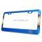 Titanium Blue Car Number Plate Holder Metal Stainless Steel License Plate Frame
