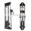 at home gym against the wall crossover cable machine lat pulldown functional trainer commercial life fitness gym equipment