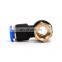 SNS SPHF Series Pneumatic 90 Degree Elbow Male-Female Thread Push To Connect Pipe Fittings Quick Tube Joints