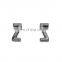 High Quality Hand Polished DIY Bag Decorative  Metal Letter 24mm Slide Letter Charms