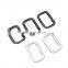 Hot Selling 50MM Custom Square Carabiner Hook Aluminum Carabiner Keychain Wholesale Black Rectangle Carabiner Hook For Bag