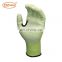 EN388 Level 5 Thumb Crotch Reinforced Synthetic Cut Resistant Gloves with PU Coating