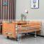 Hot Sale Hospital Furniture Two Function Back Lifting Medical Profiling Nursing Beds with Wooden Siderail