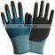 High Dexterity Super Touch 18G Nylon Spandex Nitrile Coated  Sandy Finished Work Glove For Women
