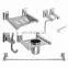Towel Shelf Brushed Nickel Bathroom Accessories Set