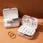 Modern Women Genuine Leather High Quality Storage Velvet Custom Stand Travel Box Jewelry Organizer