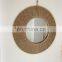 HOT Sale Single Round Knitted Jute Rope Mirror Wall Decoration Bohemian High Quality Cheap Wholesale