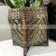 Custom Size Black Bamboo Planter Pot with base Best Price Small Flower Plant Holder Wholesale Vietnam Supplier