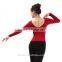 9422 Long sleeve Dance Tops, Ballet Wrap Top, Dance Top
