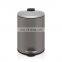 Stainless Steel Metal Foot Pedal Rubbish Container Garbage Bin