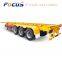 3 Axles 40Ft Flatbed Container Semi Trailers