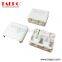 Sample Free CAT5E RJ45 8P8C UTP 1 port and 2 port surface mount outlet box Compatible with keystone jack with RoHS Certificate