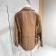 Genuine leather jacket for women short lapel camel color Haining fur  single leather new sheepskin women coat small