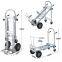 3 in 1 Style Aluminum Trolley Foldable Push Cart 770lbs/250KG weight capacity with Inflatable and Solid Rubber wheels
