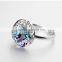 Fashion crystal design rose flower shape jewelri
