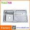 stainless steel sinks single bowl kitchen sink with drainboard HD9050C