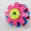 Pet products thermoplastic rubber three-gear pet cat dog chews toy