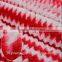 african fabric red and white striped plush fabric