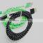 Metal Shell Micro USB Charger Cable 1M Braided Nylon V8 Data Sync Charging Cord Adpter Line