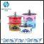 5 pcs printing brush pot with glass lid