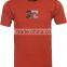 92% Polyester 8% Spandex (Lycra) Short Sleeves Dark Red Color Compression Shirt / Rash Guard With Printing