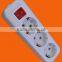 German style extension power cord with earth and switch (E8003ES)