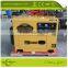 Mobile generator! Low noise single phase 5kw portable 220V generator with soundproof and 4 wheels