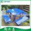 Colorful Perforated Outdoor Metal Table And Chairs Steel Outdoor Metal Picnic Table