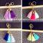 Tassel Keychain Neon tassel keychain purse charm purse decoration