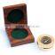 Beautiful Nautical Brass Paperweight Compass with Rosewood Box 13424