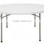60" Round Heavy Duty Ultra Blow Molded Commercial Plastic Folding Table